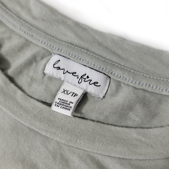 Olive Green Women's Crop Top Size XS - Picture 2 of 5